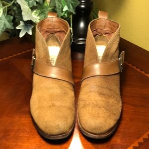 UGG Brown Suede Wright Ankle Boots